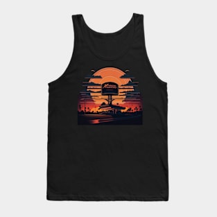 sunset retero Tank Top